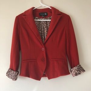 Red blazer